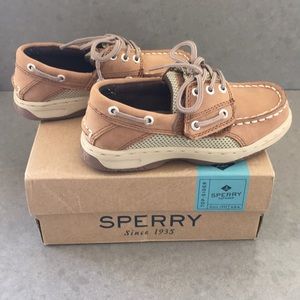 Boys Sperry Top Sider boat shoes 10